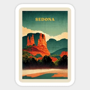 Sedona Arizona Retro Sticker